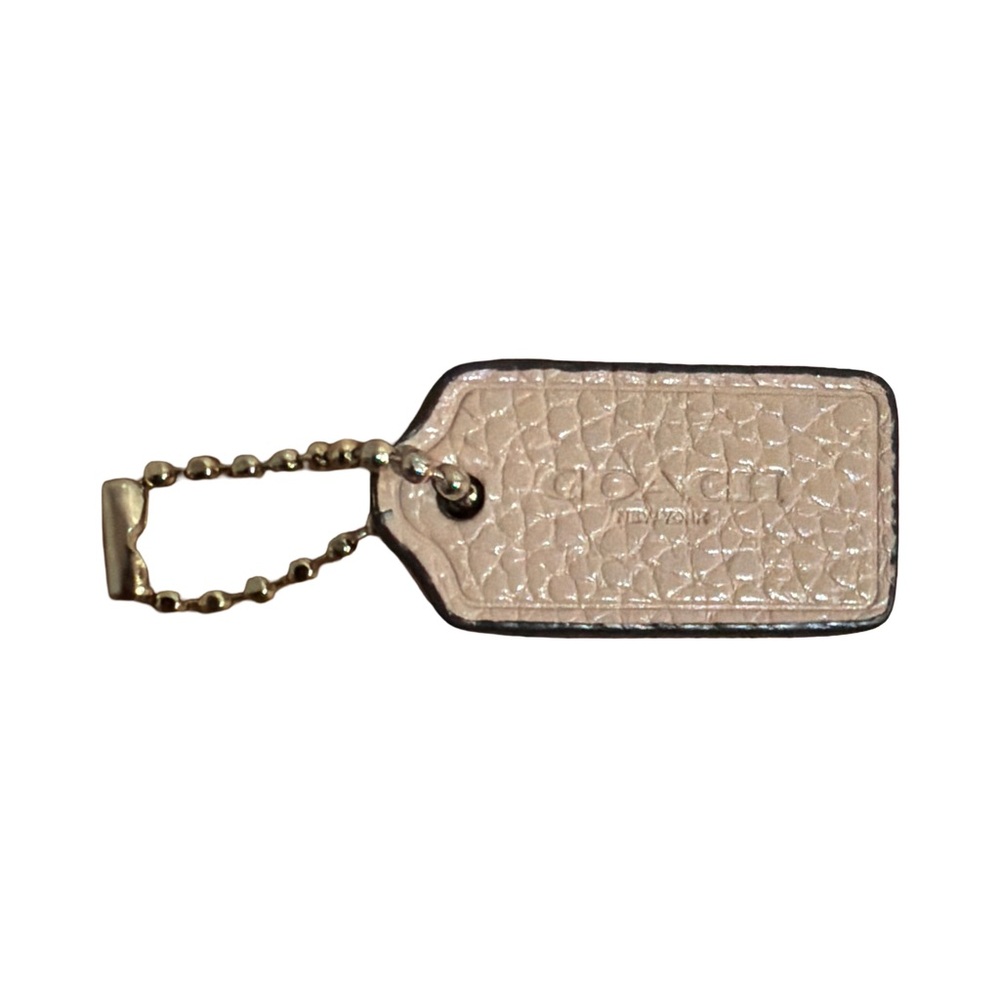 Coach Pebbled Leather Tag